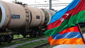 18 vagonluk tren yola çıktı Azerbaycan’dan Ermenistan’a 979 tonluk benzin sevkiyatı