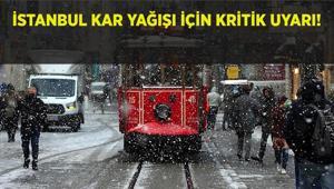 İSTANBULA KAR YAĞIŞI İÇİN KRİTİK SAAT UYARISI İstanbulda kar ne zaman yağacak, saat kaçta, hangi ilçelere yağacak