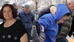 Teyzesini öldürüp evi ateşe veren çift adliyeye sevk edildi