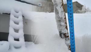 Beyaz esarette son durum Kar kalınlığı 35 santimetreye ulaştı