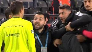 Burak Yılmaz hakemin üzerine yürüdü Gaziantep FK-Kocaelispor maçında ortalık karıştı