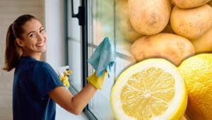 Camdaki kiri bir hamlede silin Aylarca lekesiz kalıyor: Suyu kaydıran patatesmiş