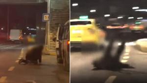 İstanbulda esrarengiz dakikalar Direksiyon hakimiyetini kaybeden sürücünün hareketleri şaşırttı