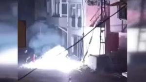 Hatay’da korku dolu anlar Elektrik kabloları havai fişek gibi patladı