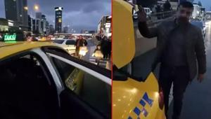 Engelli aileyi yol ortasında indiren taksiciye ceza kesildi ve aracı trafikten men edildi