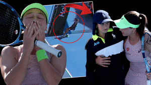 Avustralya Açıkta Zeynep Sönmezden tarihi başarı Top toplayıcı çocuğun yardımına koştu