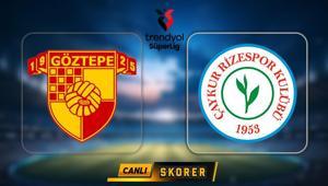 Süper Ligde Göztepe ile Rizespor karşı karşıya