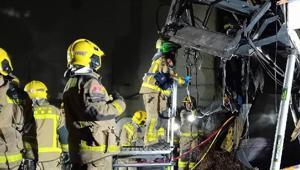 İspanyada yeni bir tren kazasında 1 kişi öldü, 20 kişi yaralandı