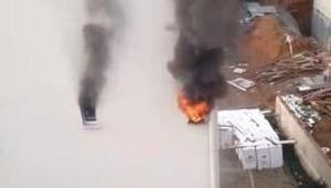 Sultanbeylide 5 katlı binada yangın 8i çocuk 12 kişi kurtarıldı