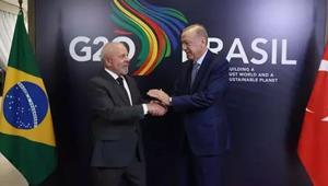 Cumhurbaşkanı Erdoğan Brezilya Lideri Lula da Silva ile görüştü