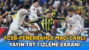 FENERBAHÇE MAÇI CANLI İZLE FCSB-Fenerbahçe maçı TRT 1 canlı yayın izleme ekranı (UEFA Avrupa Ligi 8. hafta maçı)