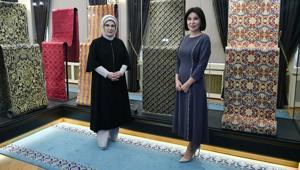 Emine Erdoğan, Özbekistan Cumhurbaşkanının eşi Mirziyoyeva ile bir araya geldi