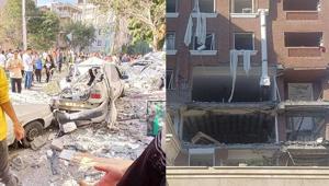 İranda bir binada şiddetli patlama Can kaybı var
