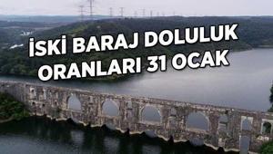 31 Ocak tarihli İstanbul baraj doluluk oranları İSKİ son veriyi açıkladı Barajlarda yükseliş sürüyor