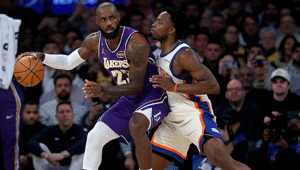 LeBron James ve Luka Doncicin çabası Lakersa yetmedi New York Knicks art arda 6. kez kazandı