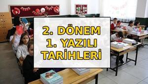 2. DÖNEM 1. YAZILI NE ZAMAN | 6, 7, 8, 9, 10. sınıf ortak sınavlar ne zaman yapılacak Örnek olacak tablolar yayınlandı