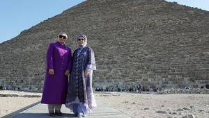 Emine Erdoğan, Mısır Cumhurbaşkanının eşi Amer ile bir araya geldi