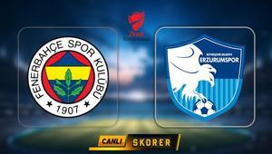 Türkiye Kupasında Fenerbahçenin rakibi Erzurumspor