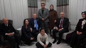 Cumhurbaşkanı Erdoğan ve Bahçeli Osmaniyede Solak ailesini ziyaret etti