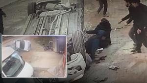 Bursada 14 yaşındaki çocuk sürücü dehşet saçtı: 3 otomobile çarpıp takla attı; 8 yaralı