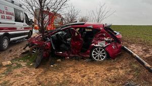 Mardinde TIR ile otomobil çarğıştı 1 ölü, 4 yaralı