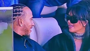 Super Bowla gizli aşıklar damga vurdu Kim Kardashian ve Lewis Hamilton ilk kez birlikte görüntülendi