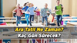 2025-2026 Eğitim - Öğretim Yılı 2. Ara tatil tarihleri ne zaman, kaç gün 2. Dönem ara tatili hangi günlerde olacak