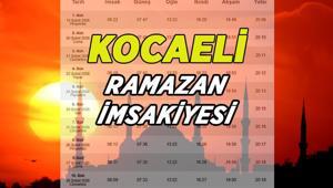 GÜN GÜN KOCAELİ İMSAKİYE | Ramazan İmsakiyesi 2026 Kocaeli İftar saati İmsak vakti: Kocaelide iftar kaçta, sahur ne zaman