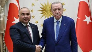 Cumhurbaşkanı Erdoğan, Kırgızistan Meclis Başkanı Turgunbek Uuluyu kabul etti