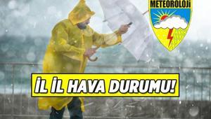 İL İL 5 GÜNLÜK HAVA DURUMU LİSTESİ ☔ İstanbul, İzmir, Aydın, Çanakkale, Balıkesir, Antalya, Konya ve diğer illerin 5 günlük hava durumuyla beraber Meteoroloji uyarıları