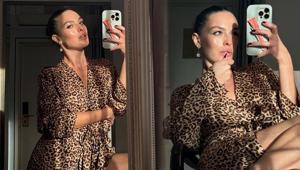 Melis Sezenden göz kamaştıran stil Yüzü olduğu markanın etkinliğine damga vurdu