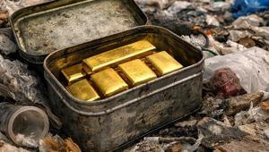 Ev temizliği başına bela oldu 20 külçe altını yanlışlıkla çöpe attı: Samanlıkta iğne aradık