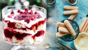 Hiçbir tatlıya benzemiyor Trifle’nin püf noktası soğuk muhallebi: Şeffaf kase kullanın