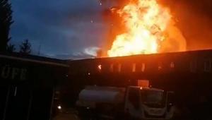 Ordu’da market deposu ve iş yeri yandı