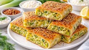 Pırasalı böreği hiç böyle yemediniz Harcın içine ekleyin, lezzeti ikiye katlıyor