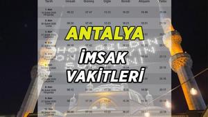 SAHUR SAAT KAÇTA ANTALYA Antalyada imsak kaçta, sahur ne zaman yapılacak Diyanet gün gün Antalya sahur saati