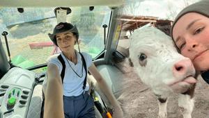 15 yaşında traktör sürüp hayvancılığa başladı Gençliğini köyde harcıyorsun diyen çok oldu