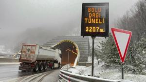 Bolu Dağı beyaza büründü Sürücüler uyarıldı