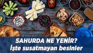 SAHURDA TOK TUTAN YİYECEKLER: Sahurda yenilmesi gereken yiyecekler neler Örnek sahur menüsü ile susatmayan besinler