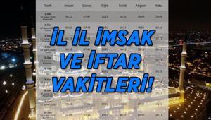 SAHUR VAKİTLERİ İL İL | Hangi ilde sahura saat kaçta kalkılacak Diyanet 2026 İmsak ve İftar saatleri İstanbul-Ankara-İzmir Ramazan İmsakiyesi...