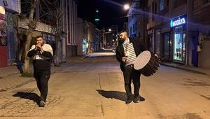 Eskişehirde ramazan davulcularının sahur mesaisi başladı