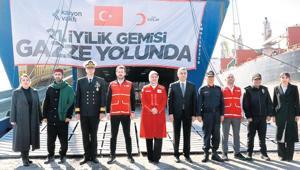 Türk Kızılay’dan Gazze’ye 21’inci iyilik gemisi