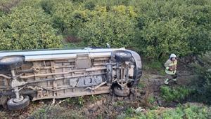 Öğrenci servisi devrildi: 7 öğrenci yaralandı