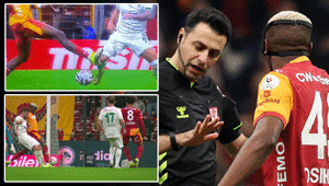 Galatasaray - Alanyaspor maçının tartışmalı pozisyonları eski hakemleri ikiye böldü Ciddi bir hata