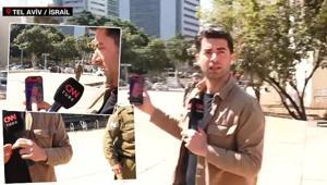 CNN Türk’ün Tel Aviv yayınına müdahale İsrail Savunma Bakanlığı önünde canlı yayın kesildi