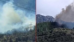 Osmaniyede orman yangını Ekipler olay yerine sevk edildi