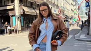 Serenay Sarıkaya Paris sokaklarında poz verdi Sevenlerinden tam not aldı