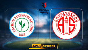 CANLI | Süper Ligde Rizespor - Antalyaspor maçı