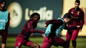 Galatasarayda gözler Liverpool maçında