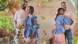 Dila Tarkan ve Dağhan Doğruerden sürpriz parti Bebeğin cinsiyeti belli oldu